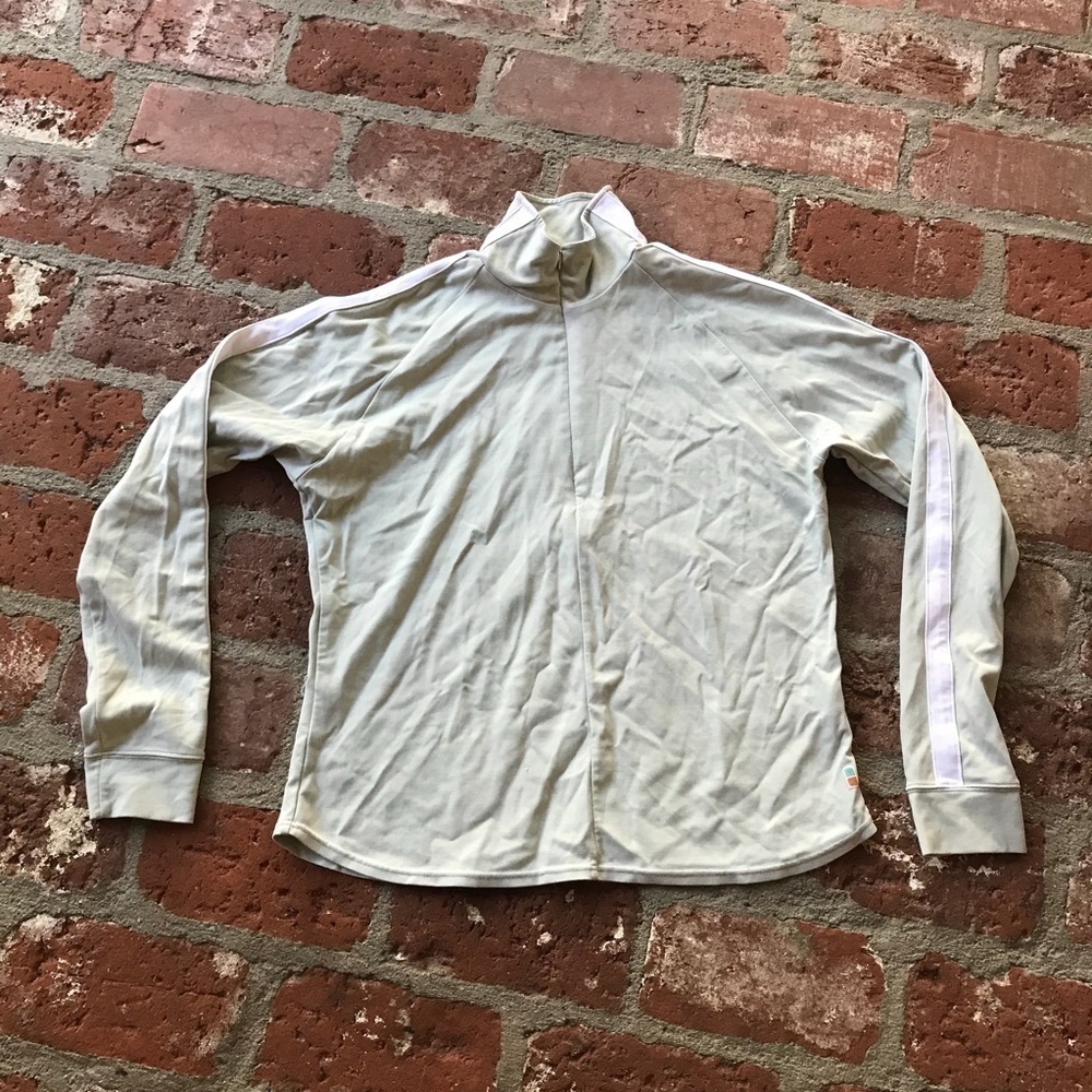 Lucy Gray and white top